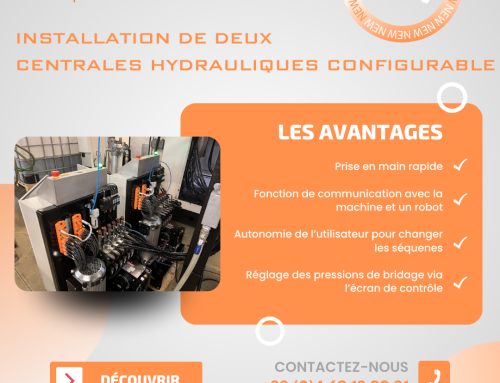 Nouvelle installation d’un ensemble de deux centrales hydrauliques configurables