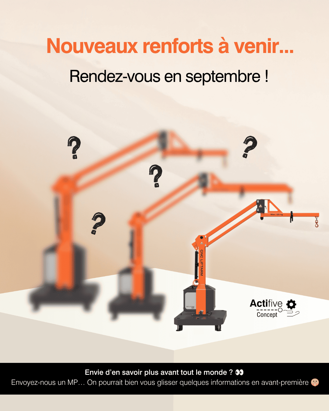 TEASER NOUVEAUX MODELES LIFTARM
